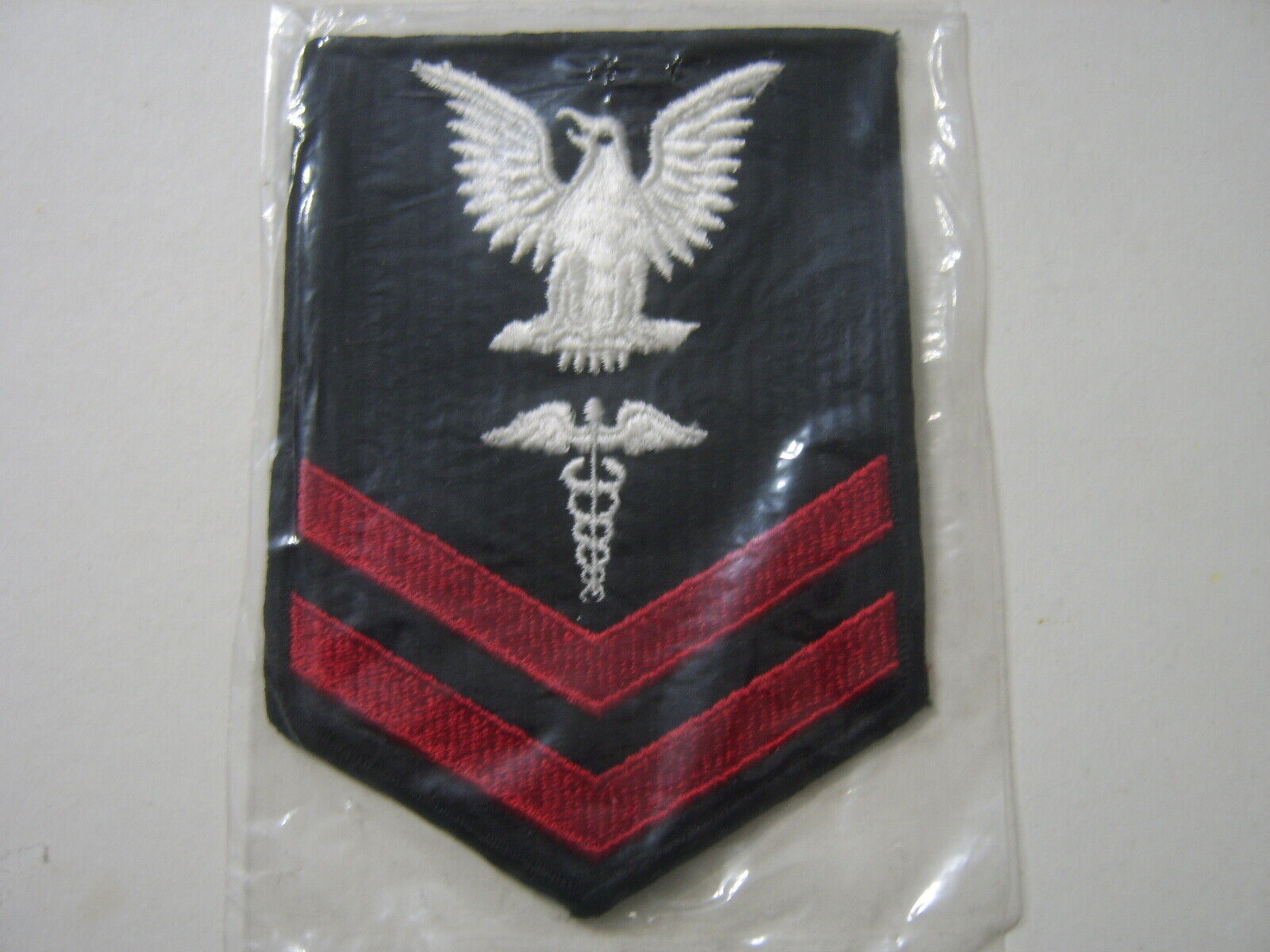 USN HM2 HOSPITAL CORPSMAN SECOND CLASS RATING BADGE FOR BLUES:KY21-1
