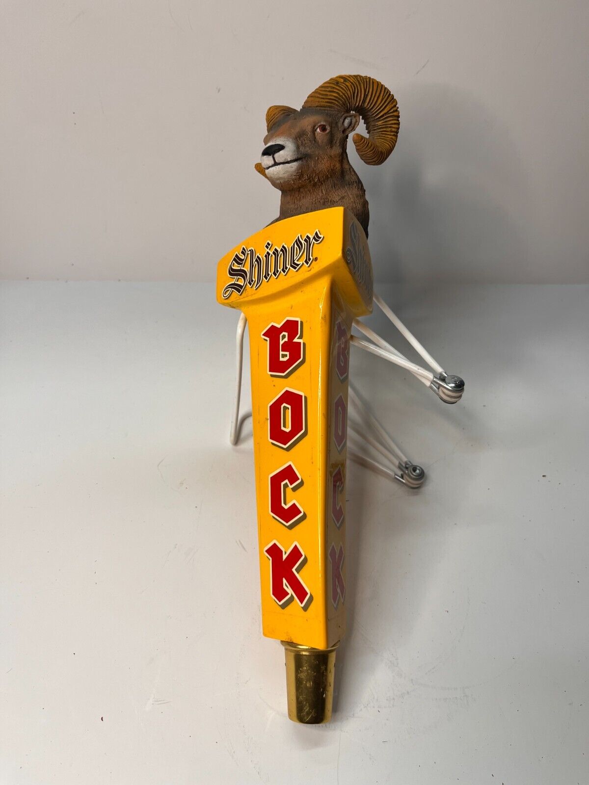 Shiner Bock Ram's Head Tap Handle - From Spoetzl Brewery
