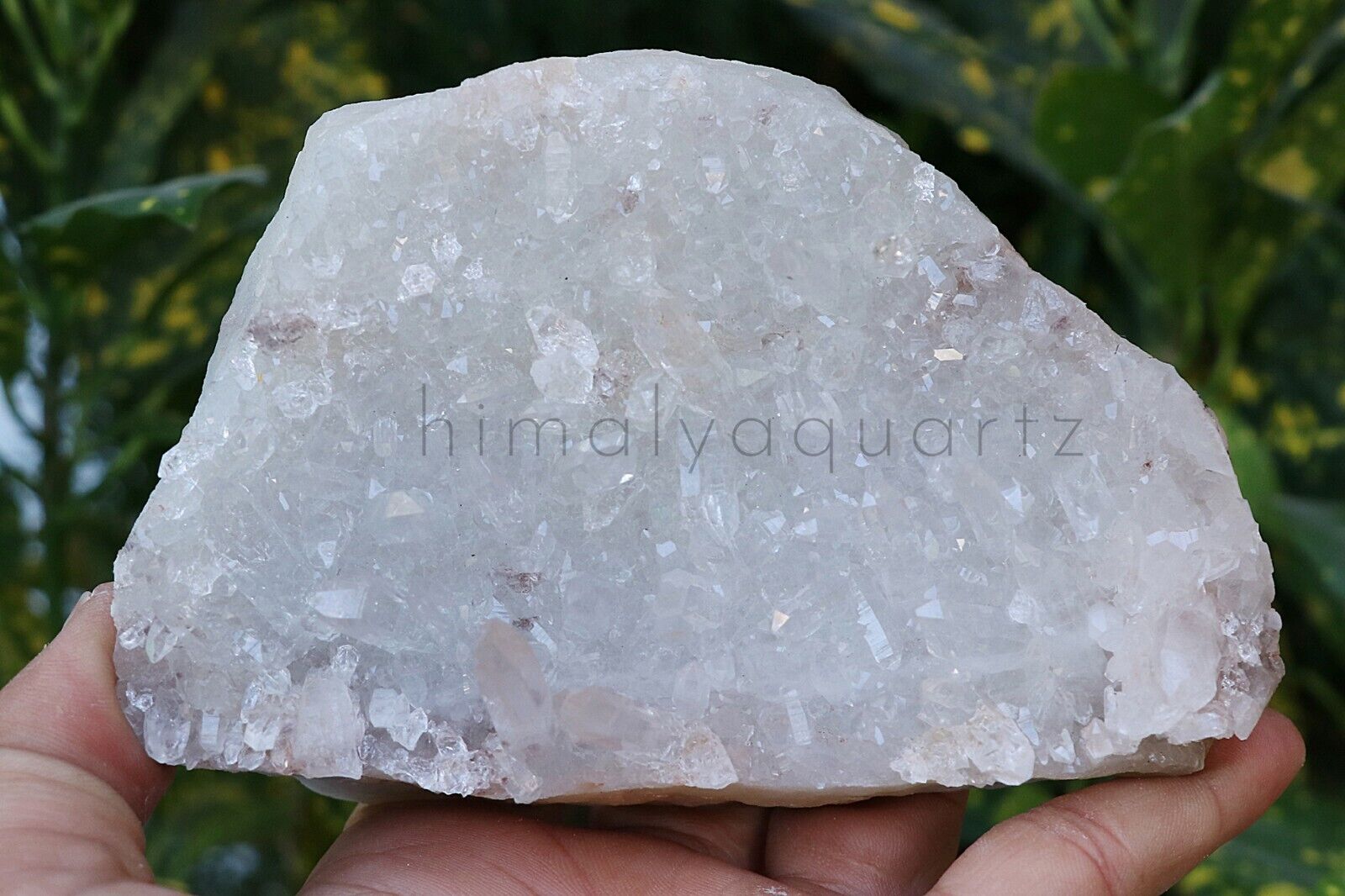 580gm Natural White Samadhi Quartz Reiki Rock Cluster Crystal Healing Minerals