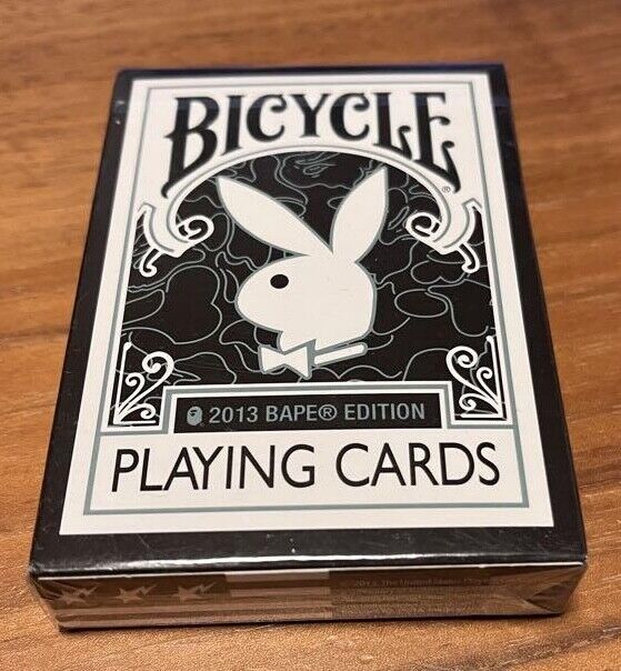A BATHING APE BAPE x PLAYBOY BICYCLE PLAYING CARDS 2013 BAPE EDITION From Japan