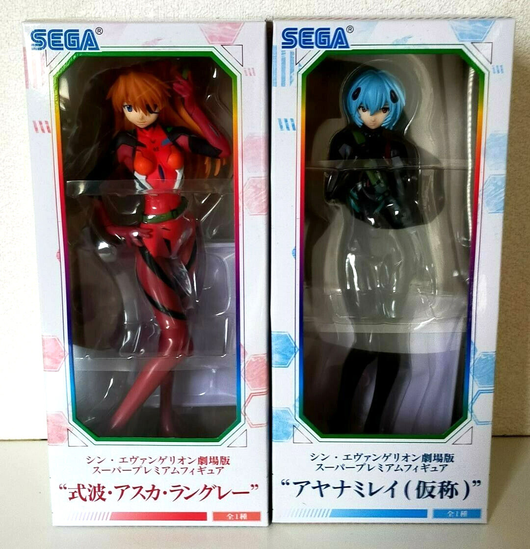 Evangelion Rei Ayanami Asuka / Super Premium Figure SEGA Neon Genesis Set of 2