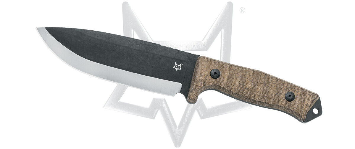 Fox Knives Bushman Fixed Blade Knife FX-609 OD D2 Stainless OD Green Micarta