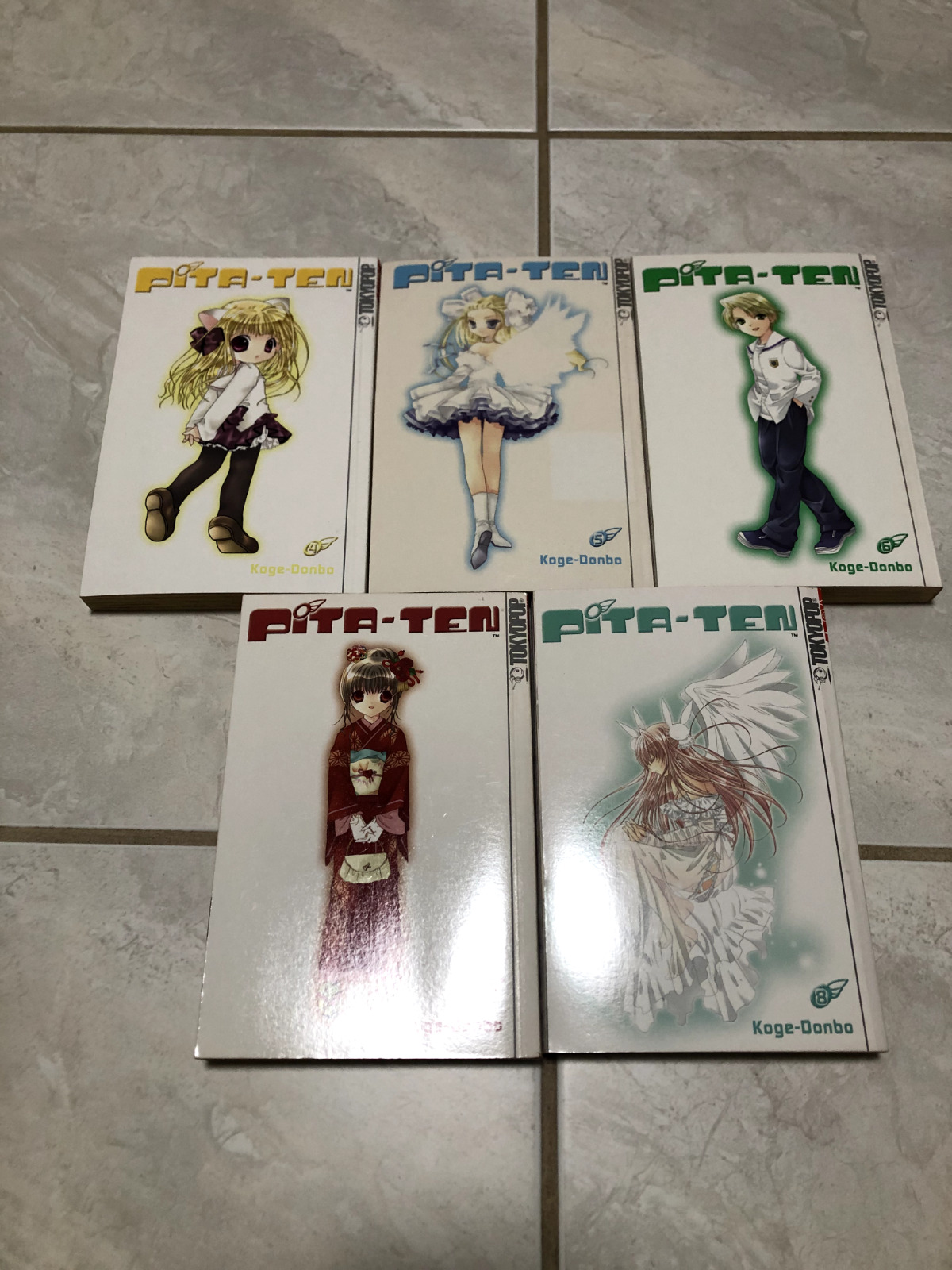 Pita Ten Manga Lot Vol 4-8 By Koge-Donbo Set ~ Good