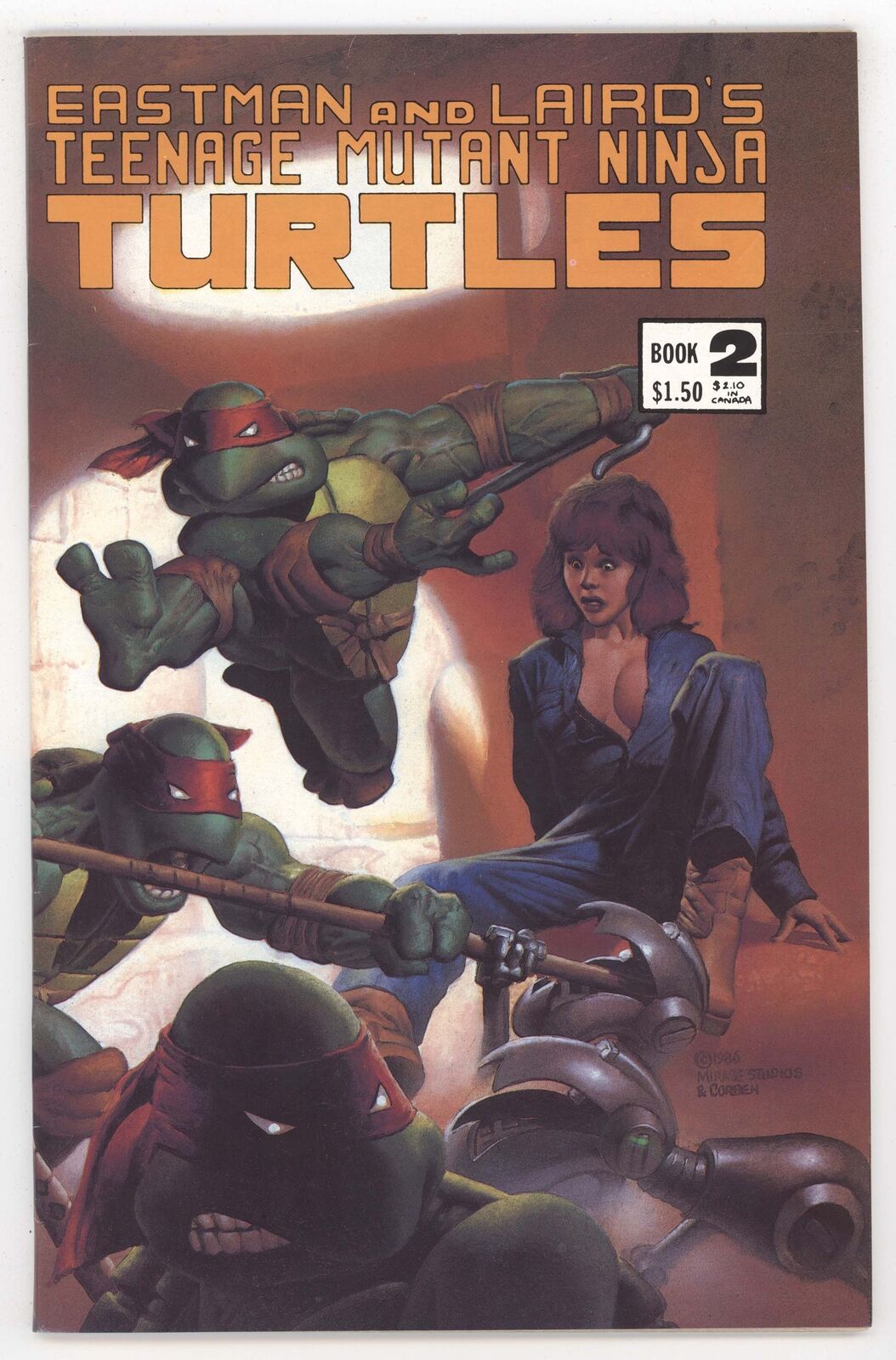 Teenage Mutant Ninja Turtles 2 Mirage 1985 VF 3rd Print Richard Corben TMNT