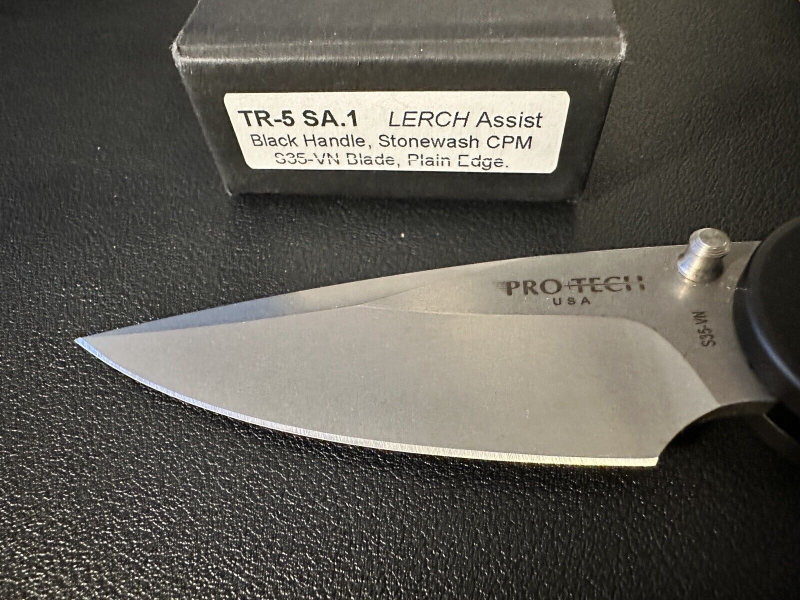 Pro-Tech TR-5 SA.1 Lerch Assist Knife Stonewash CPM S35-VN Blade