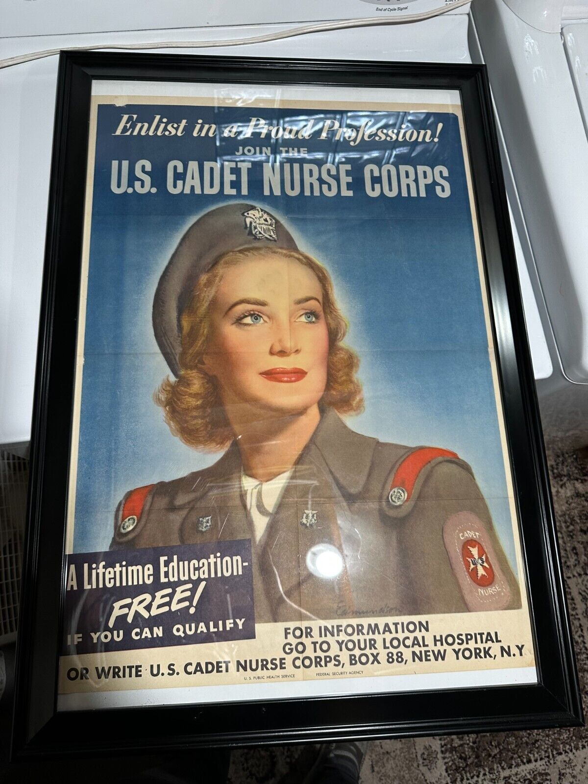 Original WW2 Poster  NURSE CORPS BY C Edmundson us public health service