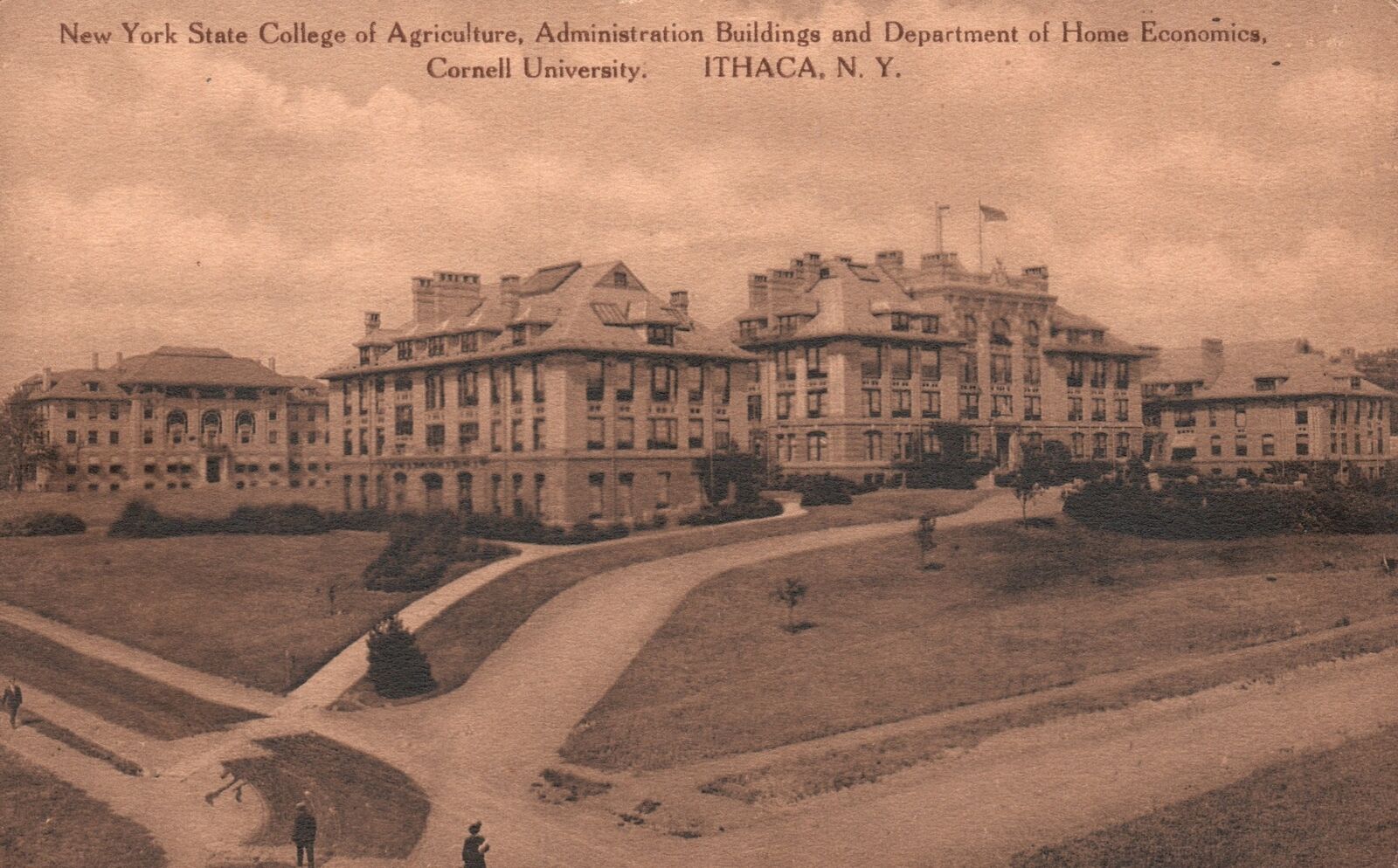 Vintage Postcard State College Of Agriculture Administration Building Ithaca NY