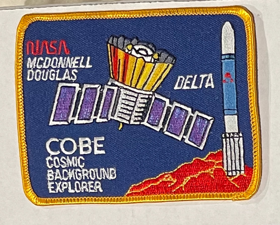 VINTAGE Cosmic Background Explorer COBE 5 inch CLOTH patch NASA DELTA