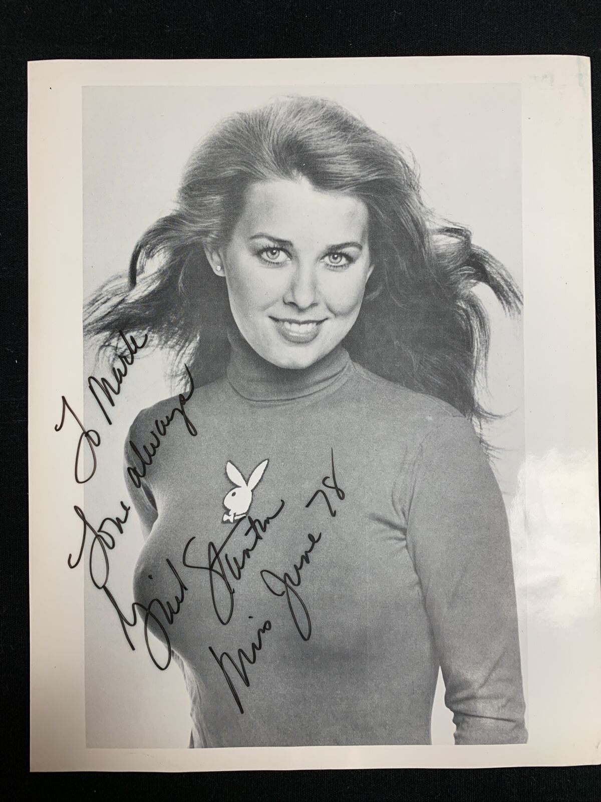 Gail Stanton Original Photo Signed Playboy Miss June 78