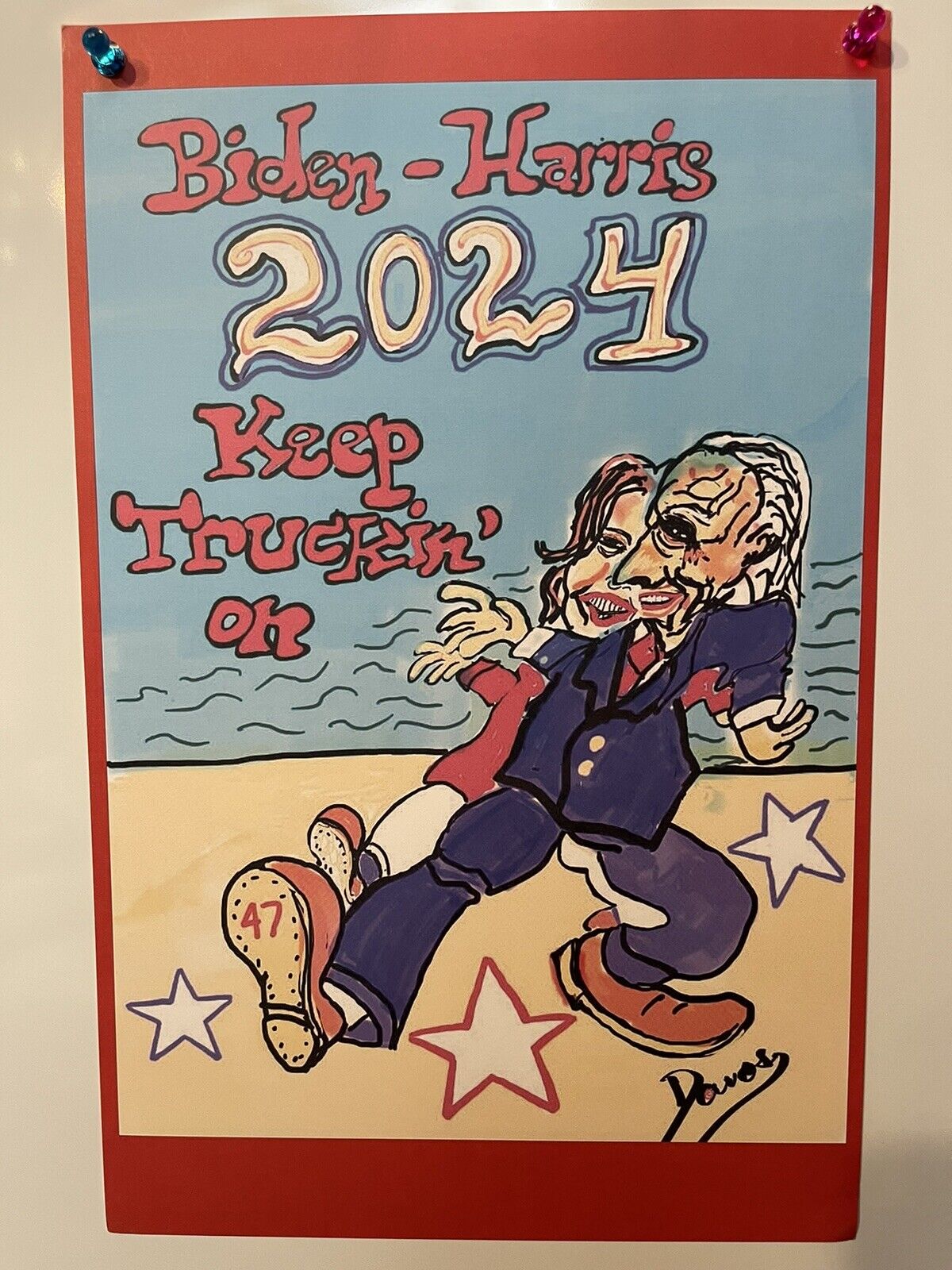 Joe Biden / Kamala Harris 2024 Campaign Posters 11 x 17 - Artist Signed Ltd. Ed.