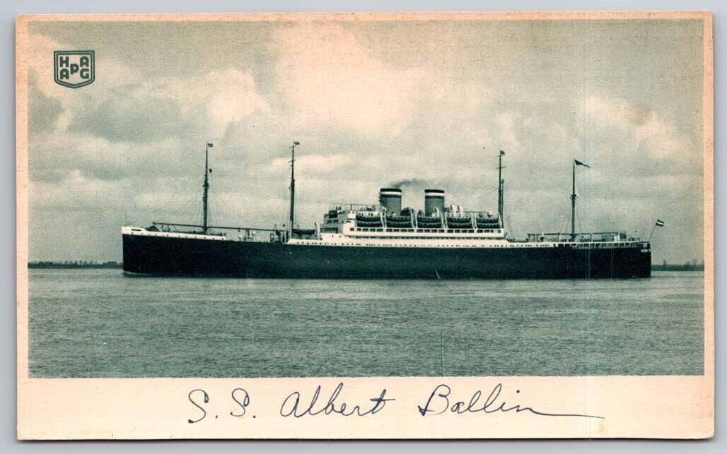 eStampsNet - SS Albert Ballin Hamburg Amerika Line Postcard