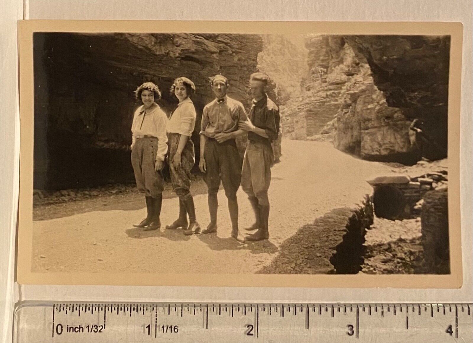 5 Snapshots Two Couples on Auto Camping Trip to Cave of the Winds Colorado 1923