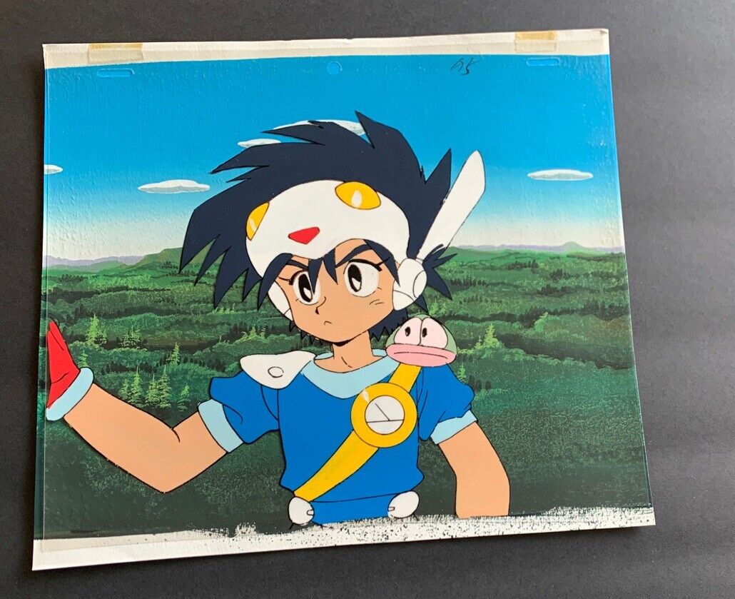 NG KNIGHT RAMUNE & 40  anime cel A5 w/ Background & Gengas ~ Ray Rohr Cosmic 