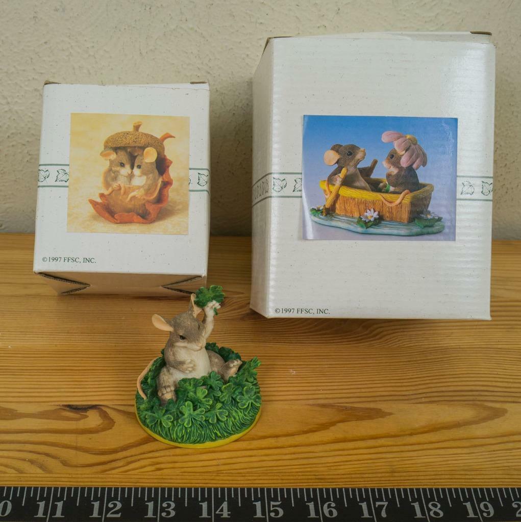 Fitz & Floyd Charming Tales Mouse Lot of 3 hk