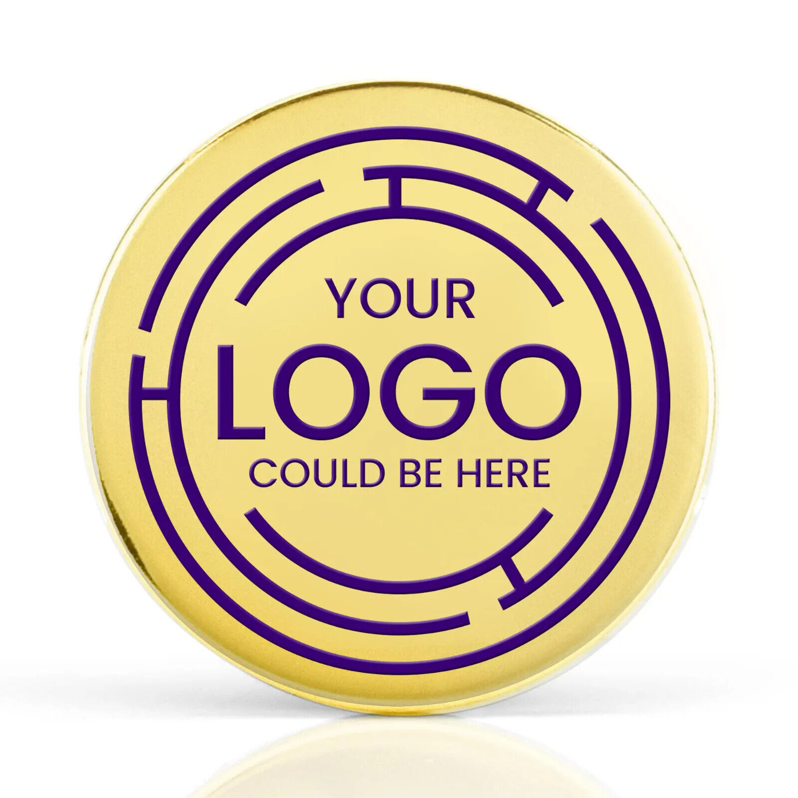 Premium Custom 25mm Metal  Pin Badge Personalised with Your Design, Text or Logo