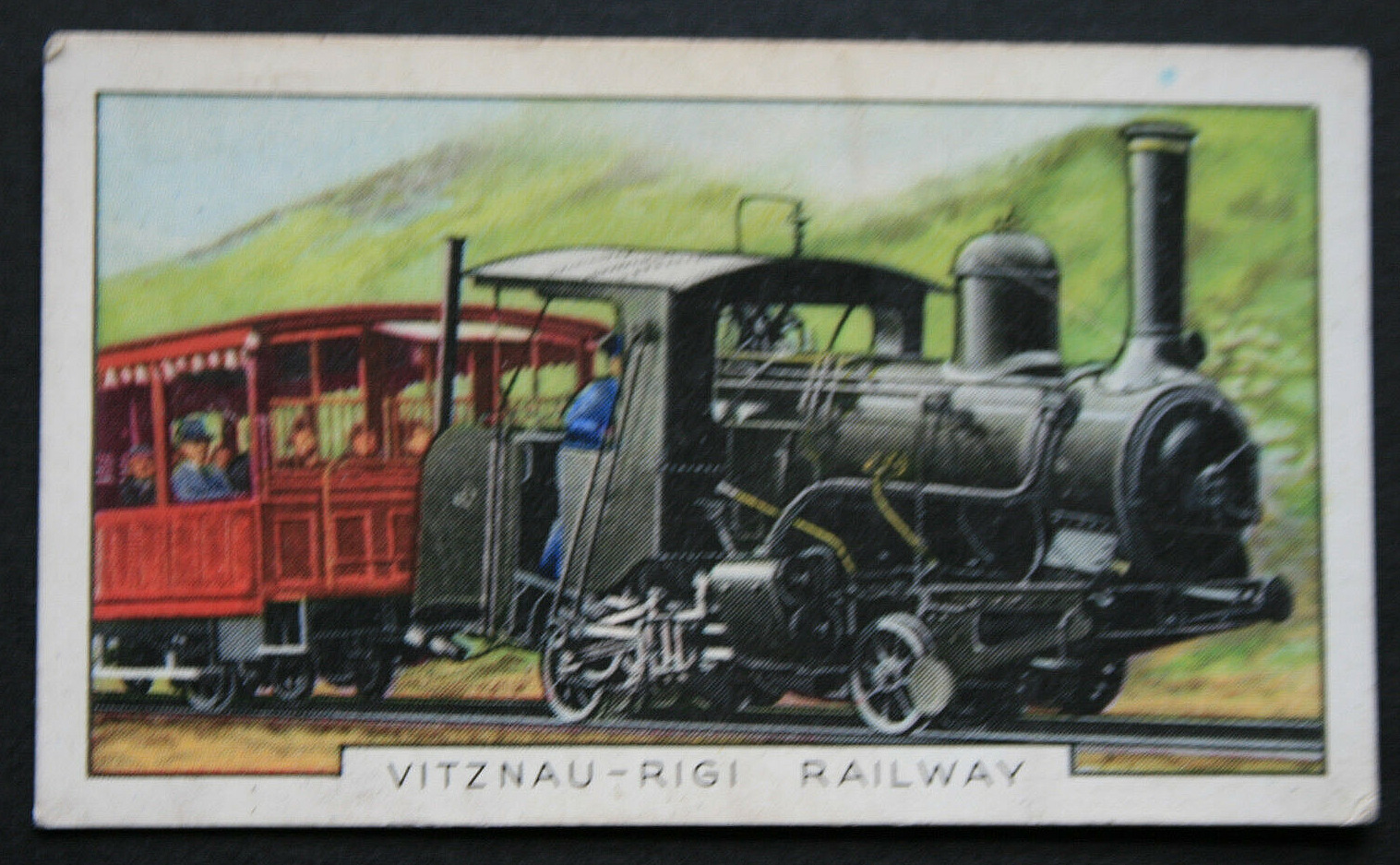 VITZNAU RIGI RACK RAILWAY  Switzerland   Original 1937 Card  DB29PM