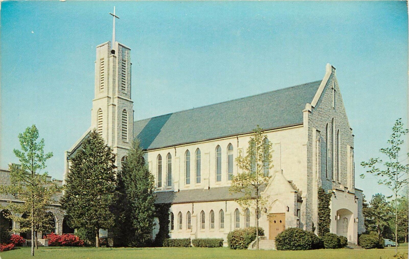 St. Joseph\'s Catholic Church & School Columbia Gothic Architecture Postcard