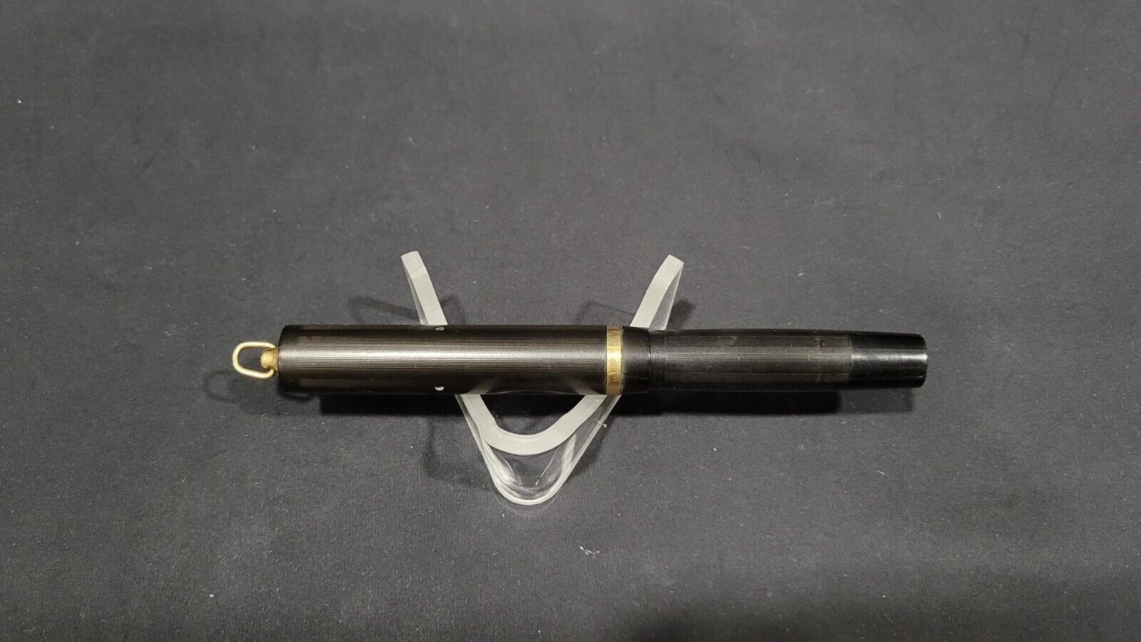 Vintage Black Chilton Fountain Pen, Pneumatic Filler