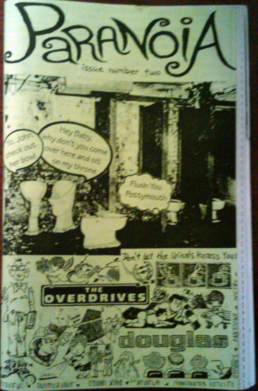 PARANOIA photocopy semi per music fanzine overdrives douglas #2 comics njpp zine
