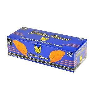 Golden Harvest BLUE King Size Cigarette Tubes 200 Count Per Box [10 Boxes]