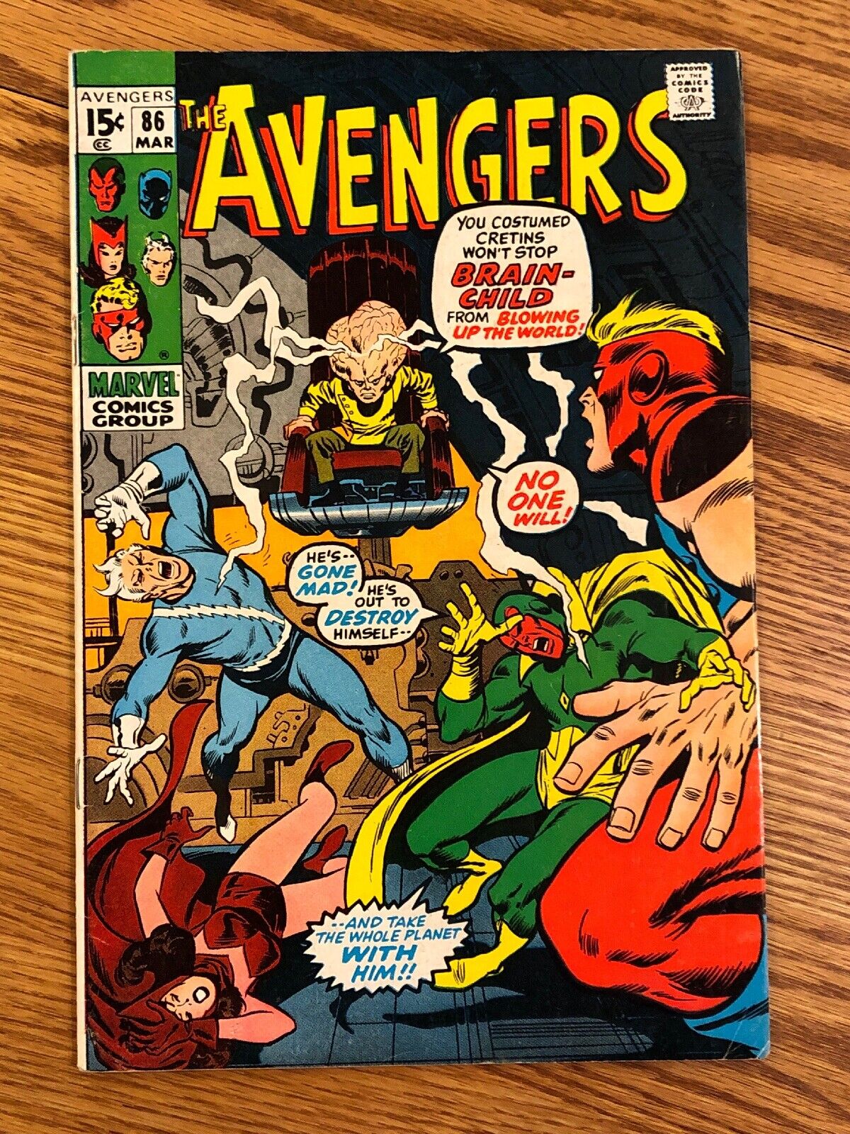 The Avengers #86, (1971, Marvel): Brain-Child to the Dark Tower Game