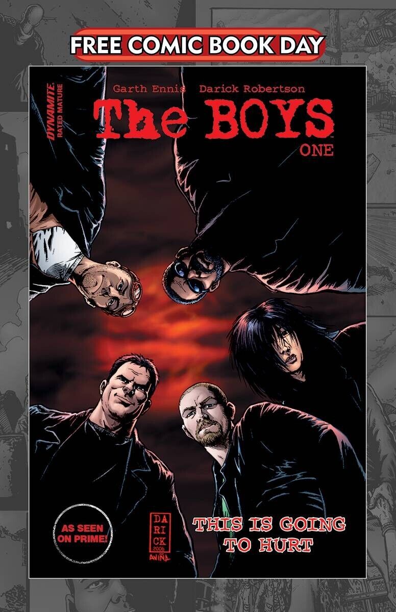 THE BOYS #1 FREE COMIC BOOK DAY SPECIAL FCBD DYNAMITE GARTH ENNIS ULTRA VIOLENT