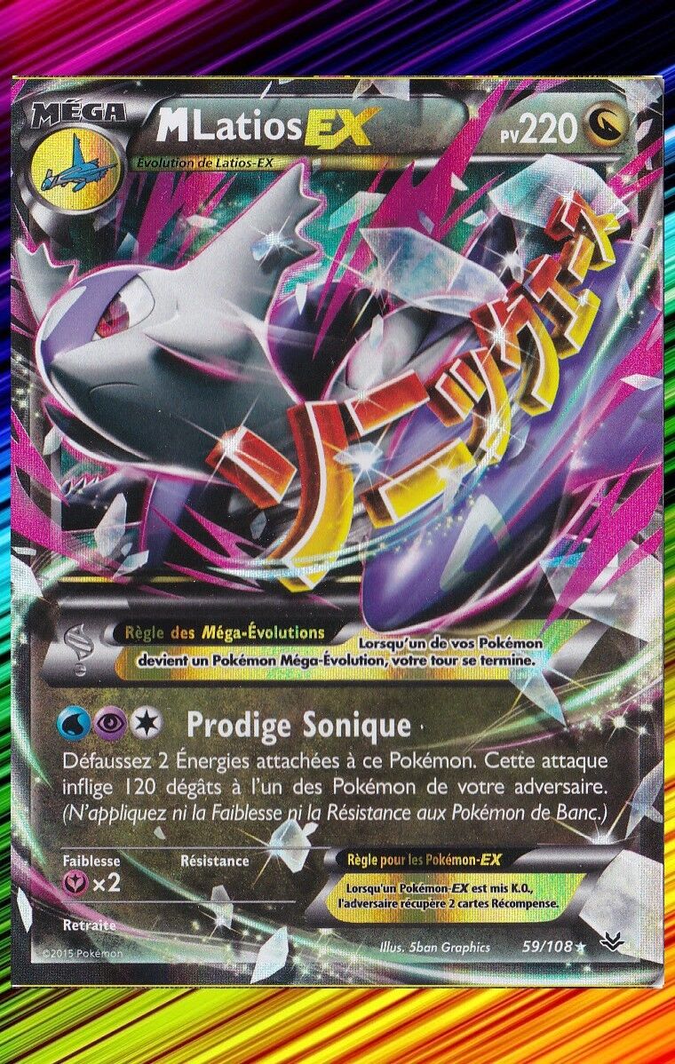 M Latios Ex - XY6:Roaring Sky - 59/108 - French Pokemon Card
