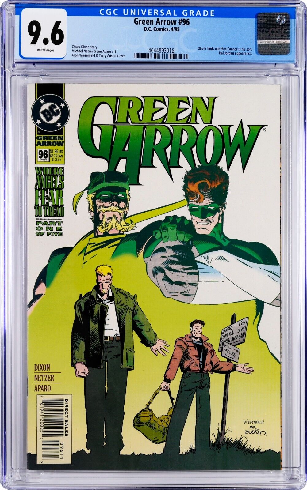 Green Arrow #96 CGC 9.6 (Apr 1995, DC) Chuck Dixon Story, Connor Hawke reveal