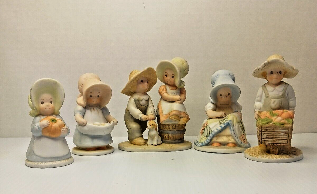 Lot of 5 HOMCO Circle of Friends porcelain figurines