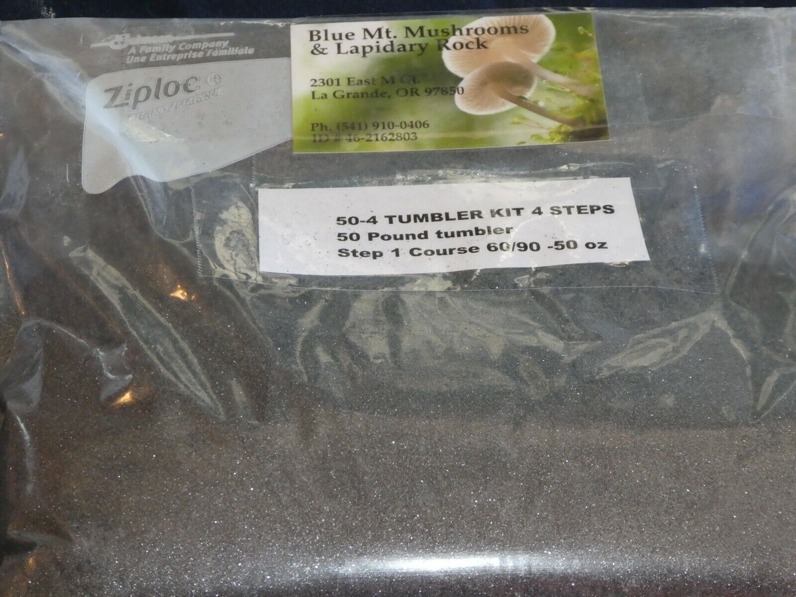 Rock Tumbling Grit Kit # 50-4 for a 50 lb. Tumbler-- 4 Step polishing process  