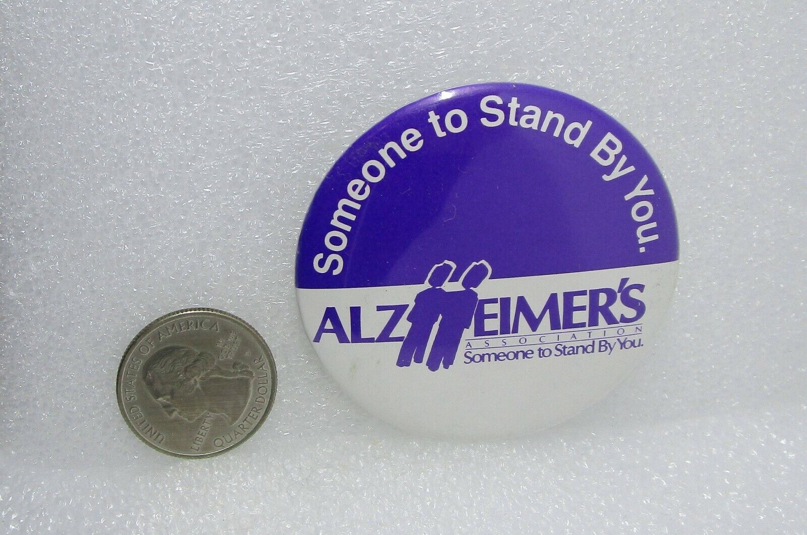  Alzheimer\'s Association Someone To Stand By You Button Pin