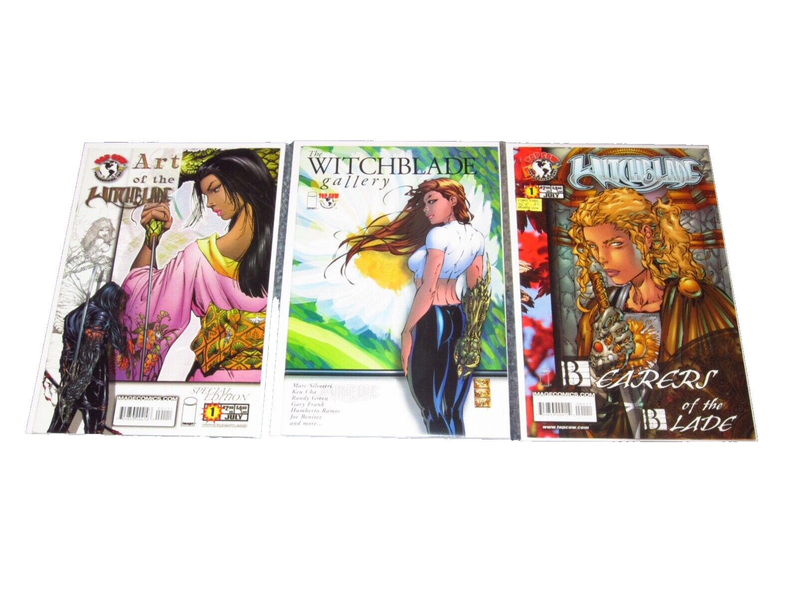 EPIC LOT OF 3 WITCHBLADE ART/GALLERY/PINUP/SWIMSUIT COMICS BEARERS, ETC VF/NM