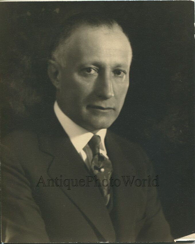 Hollywood film mogul Adolph Zukor Paramount Pictures antique photo by Pach Bros