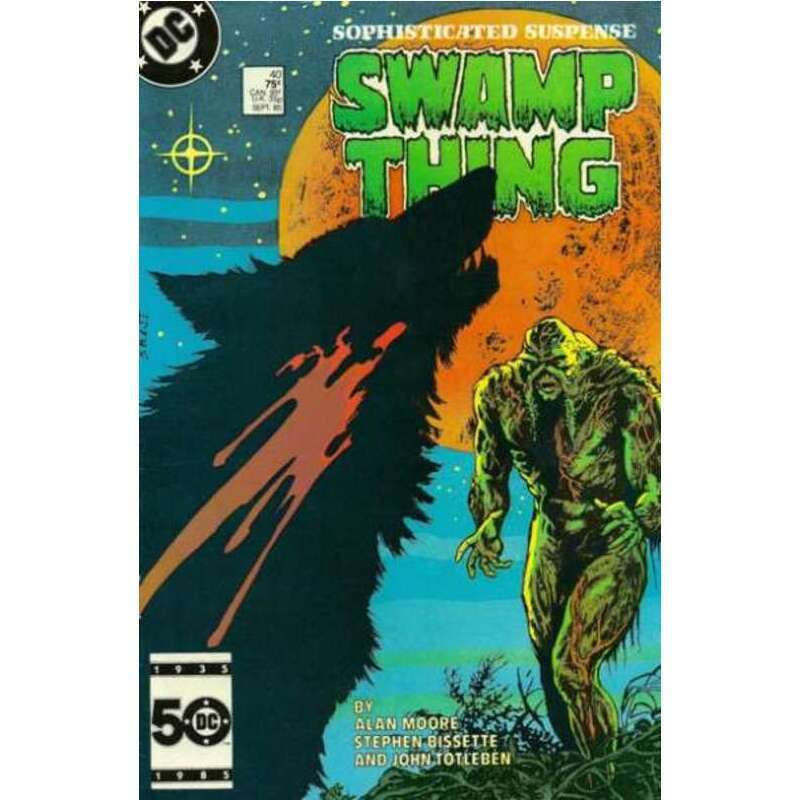 Swamp Thing (1982 series) #40 in Very Fine condition. DC comics [e]
