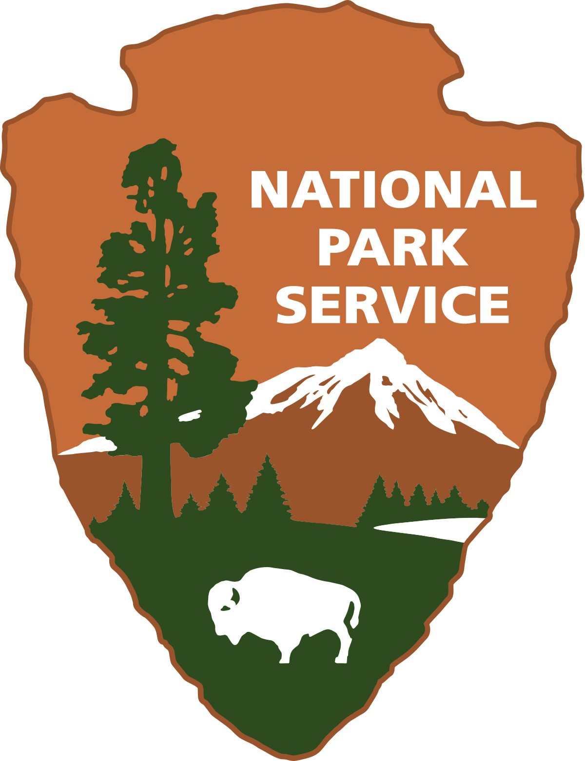 National Park Service Decals (Set of 2) NPS National Parks Stickers Travel USA