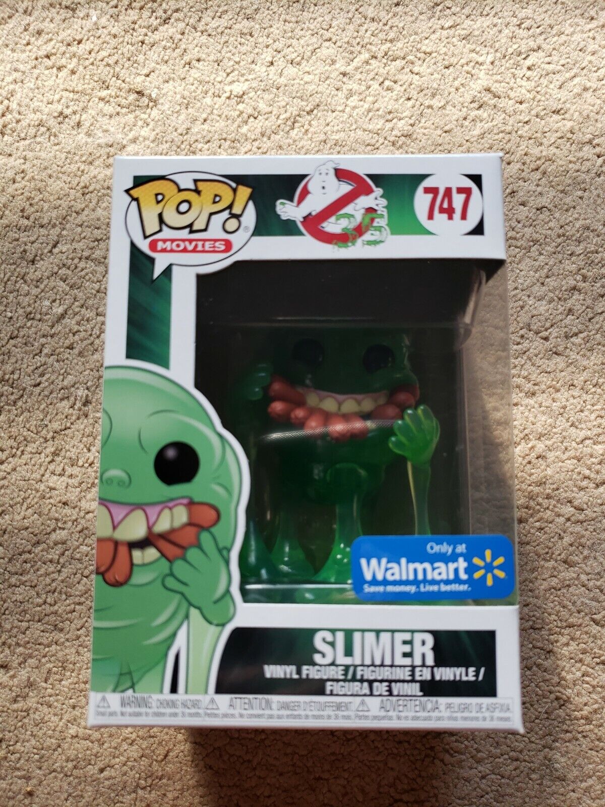 Ghostbusters - Slimer with Hot Dogs Translucent US Exclusive Pop New In Box