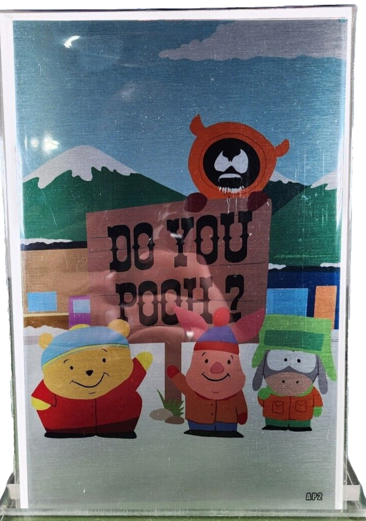 Do You Pooh? South Park Homage by Dr Flaw METAL Artist Proof Edition AP2