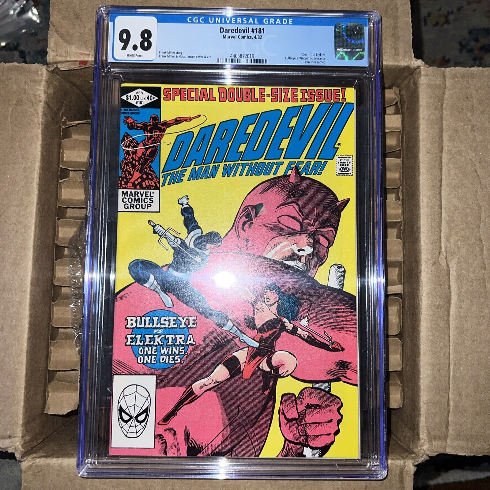 Daredevil #181 CGC 9.8 1982 Key issue Rare