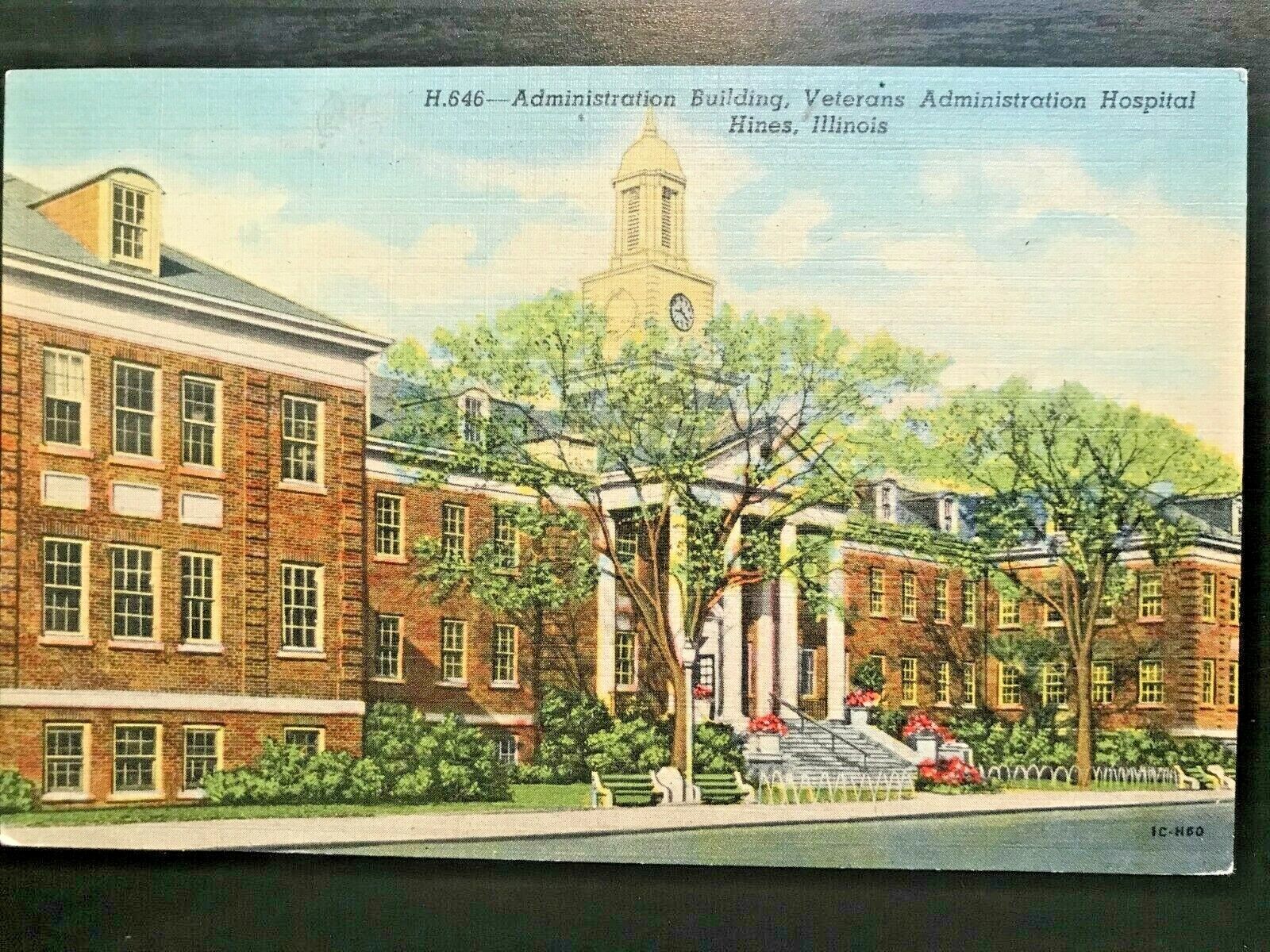 Vintage Postcard>1951>Veterans Administration Hospital>Hines>Illinois