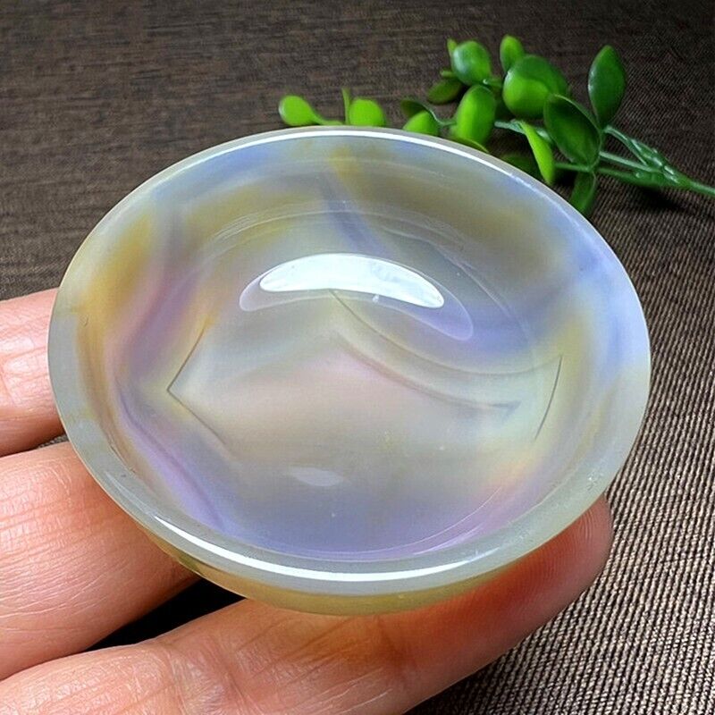 1 PC Natural Agate Bowl quartz Crystal Home Decoration cup Reiki healing