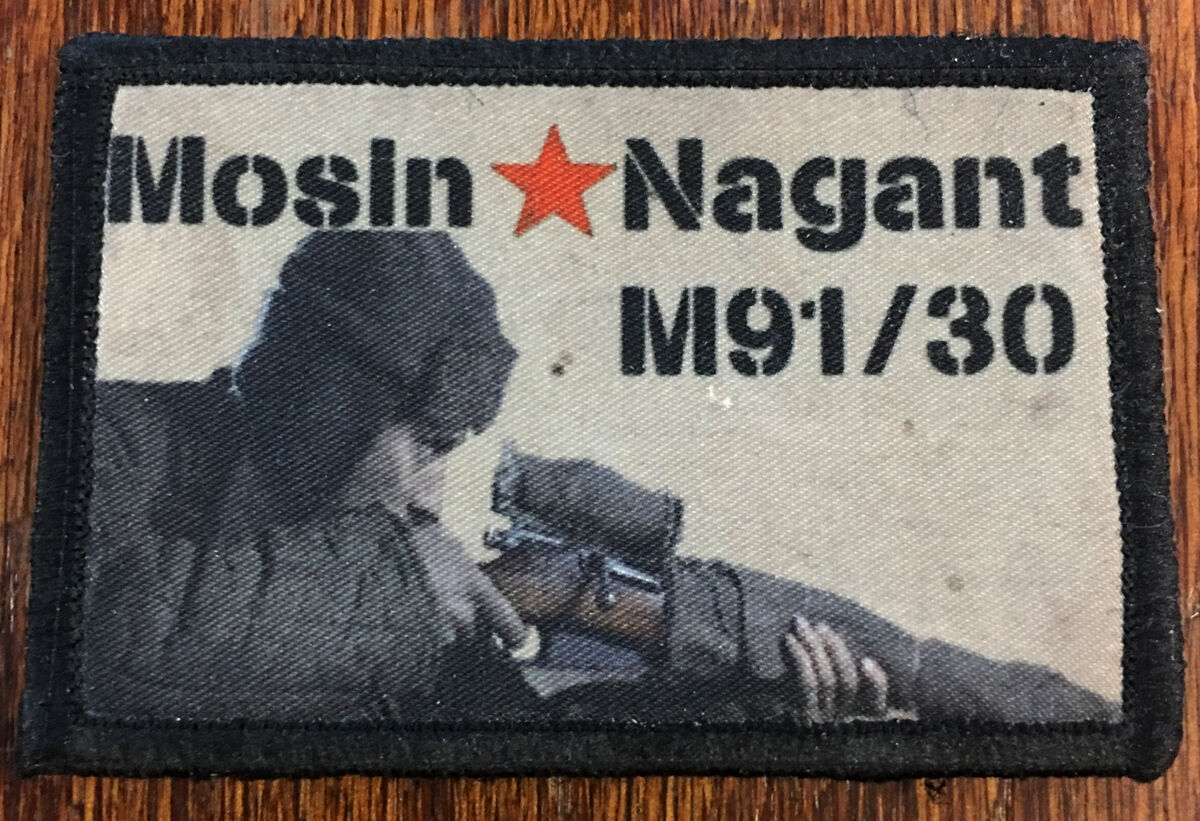 Mosin Nagant Enemy At the Gates Morale Patch Tactical Military Hook Flag Army 
