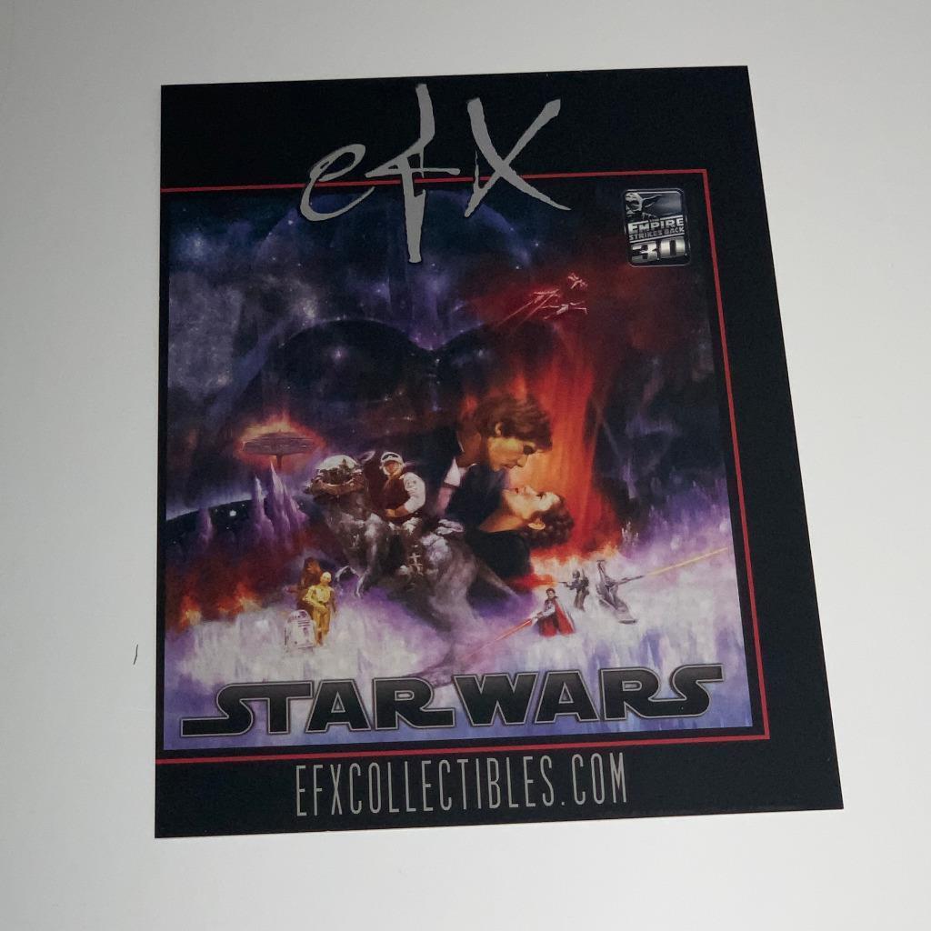 EFX Collectibles Star Wars Empire Strikes Back / Trek Double Sided Postcard 5x7