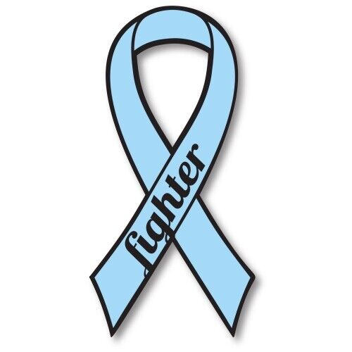 Aqua Prostate Cancer Fighter Ribbon Car Magnet Decal Heavy Duty Waterproof