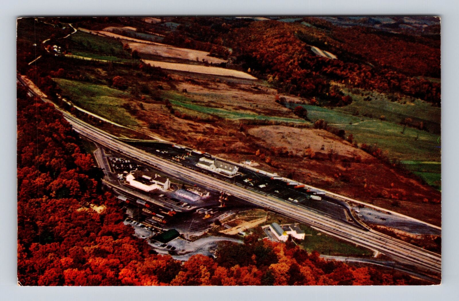 PA- Pennsylvania, Aerial Of Midway, Antique, Vintage Souvenir Postcard