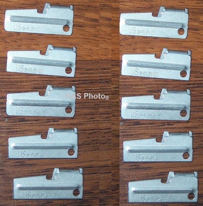 P-38 Can Opener 10 pack Shelby Co USGI for Military Army C Ration Mess Kit Scout