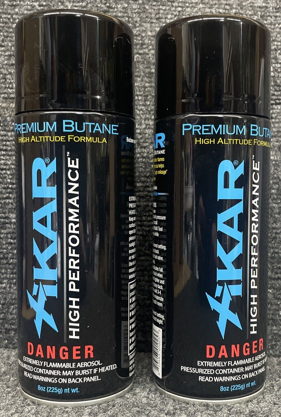 Two Cans 8oz Xikar Premium High Performance Butane, High Altitude Formula Refill