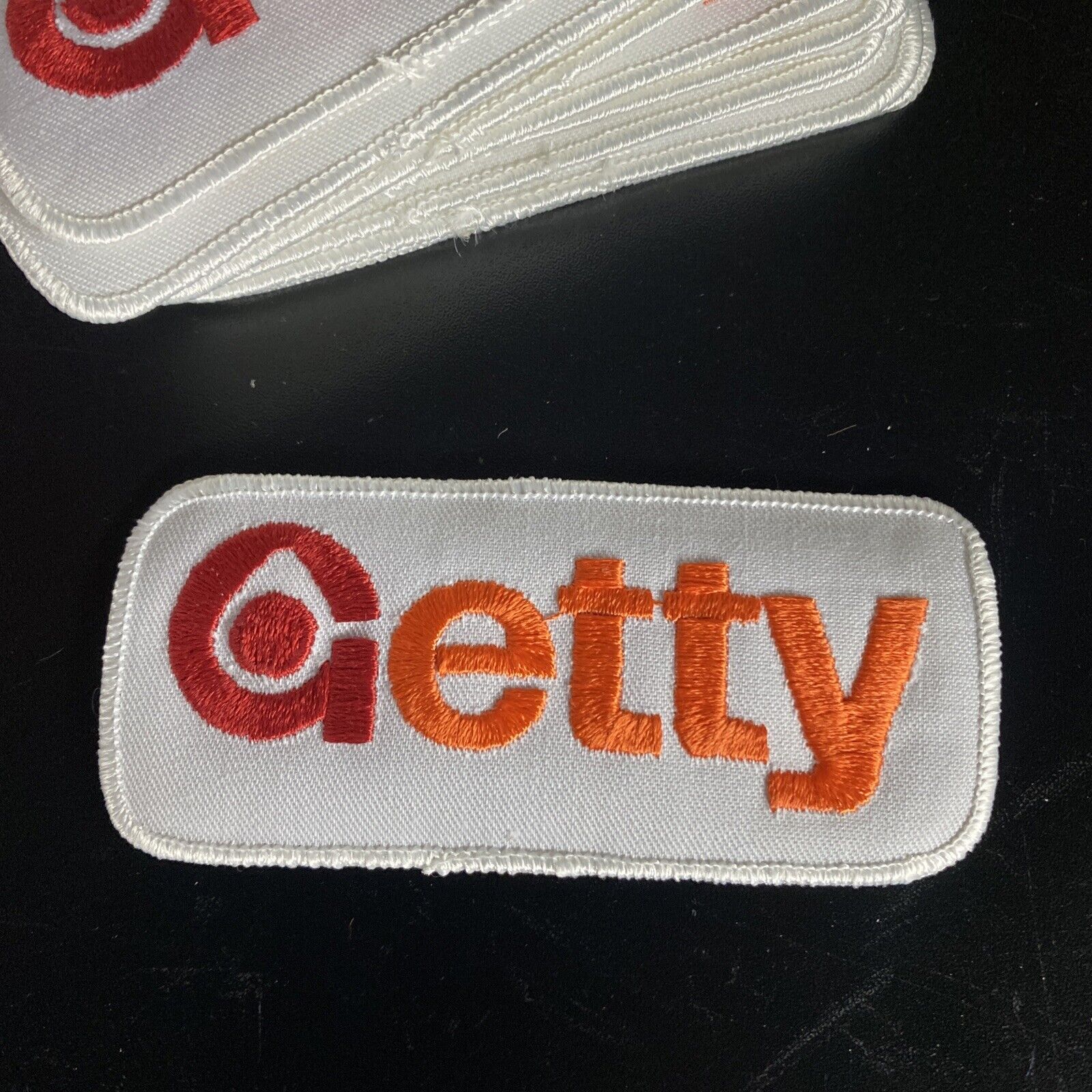 Vtg new old stock Getty Oil & Gas Company Patch -  Unused, Clean 4.5” X 2”