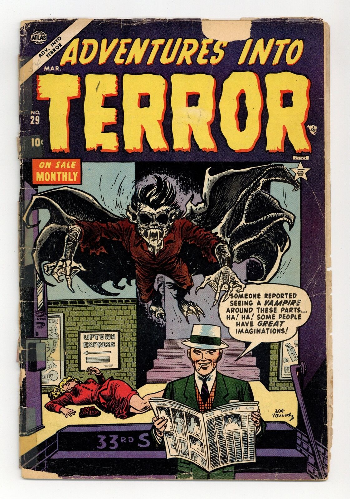 Adventures into Terror #29 PR 0.5 1954