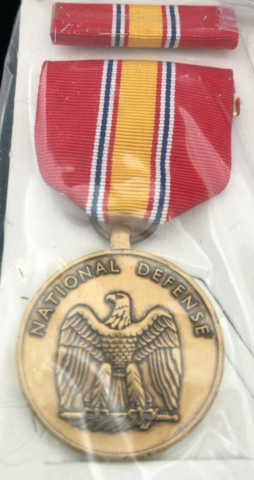  National Defense Medal Set New In Original Box -War Time-MEDAL SALE 