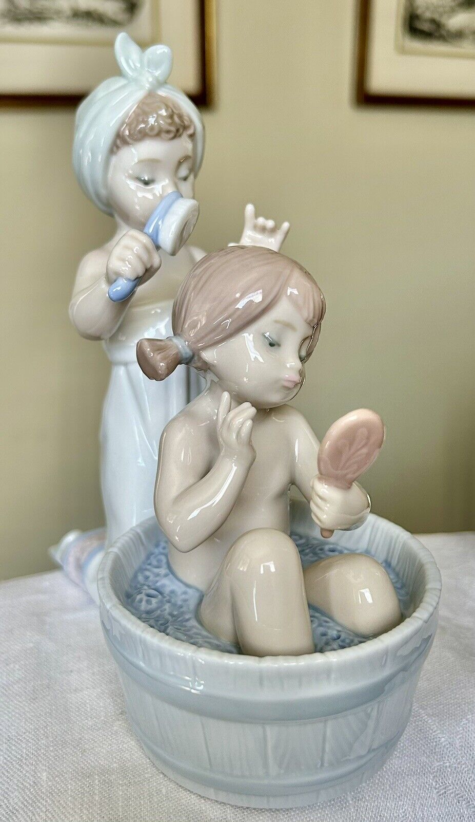 Lladro Bathing Beauties Collectible Figurine Vintage 1997 Retired #6457 MINT